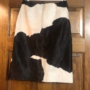Saks Fifth Ave Michael Kors Calf Cow Skin Skirt